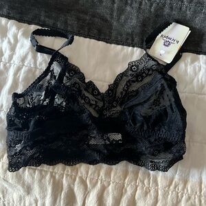 NWT black lace bralette